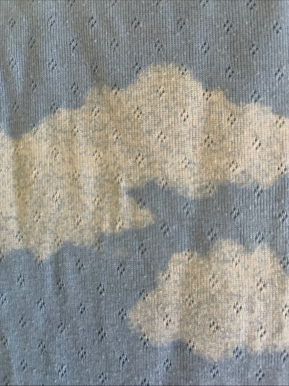 Art Class Kids Blue Cloud Print Ruffle  Pajamas Set SZ XL  14